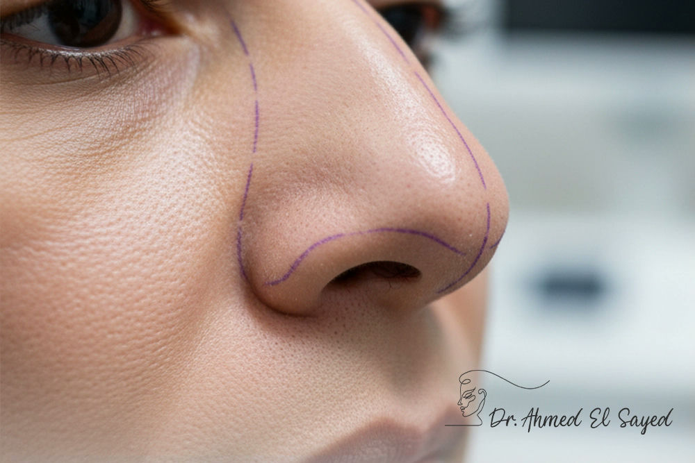 تجميل-الانف-العريض